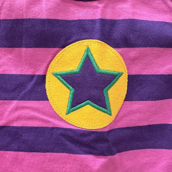 NWT Villervalla Purple Stripe Star Appliqué Long Sleeve Shirt - Picture 5 of 7